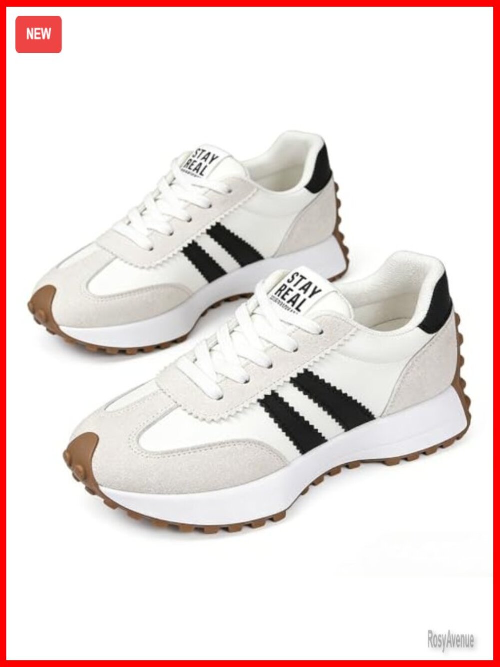Women's Thick Sole Breathable Sneakers Comfortable Walking Shoes